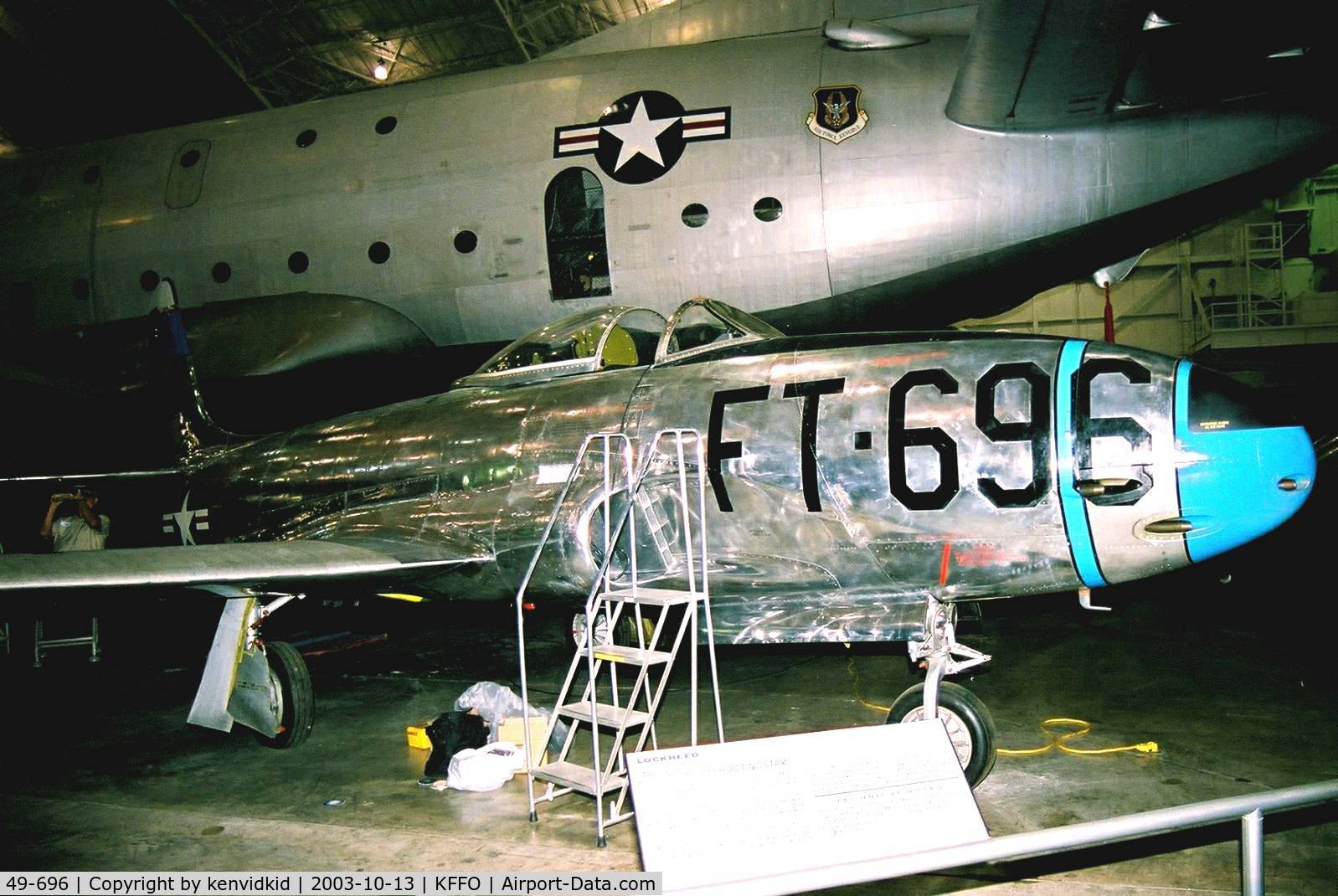 49-696, 1949 Lockheed F-80C-10-LO Shooting Star C/N 080-2340, At The Museum of the United States Air Force Dayton Ohio.