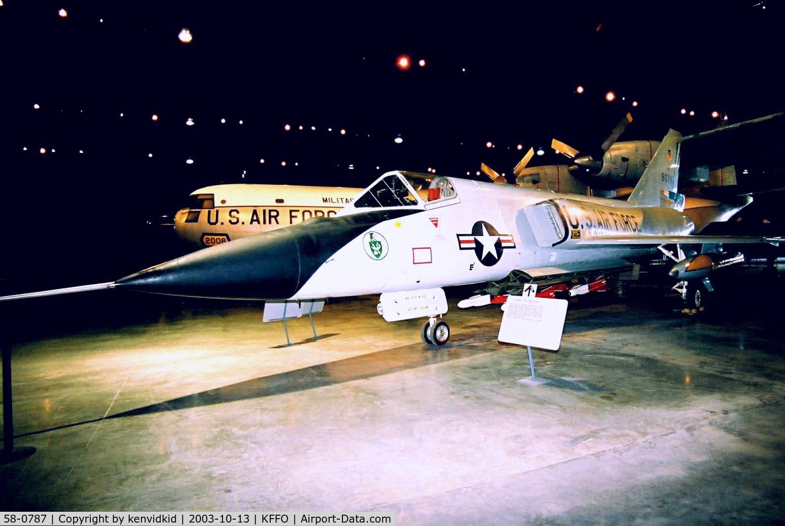 58-0787, 1958 Convair F-106A Delta Dart C/N 8-24-118, At the Museum of the United States Air Force Dayton Ohio.