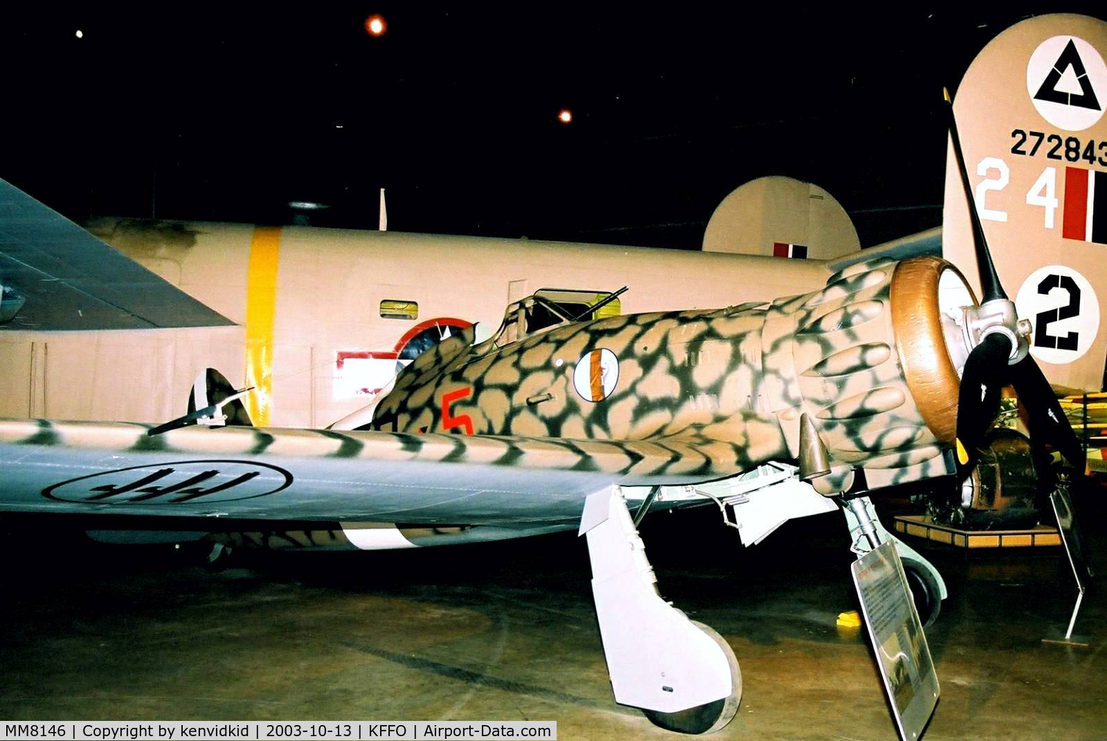 MM8146, Macchi MC.200 Saetta C/N 372, At the Museum of the United States Air Force Dayton Ohio.