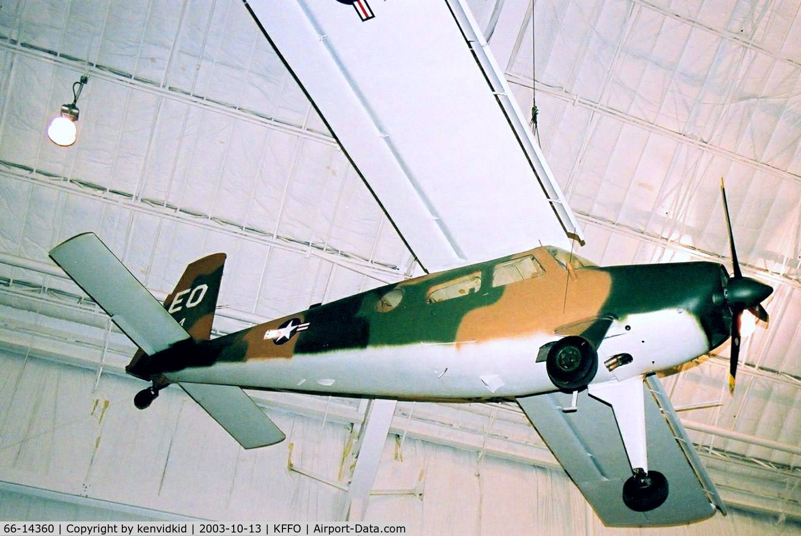 66-14360, 1967 Helio HT-295/U-10D Super Courier C/N 1262, At the Museum of the United States Air Force Dayton Ohio.