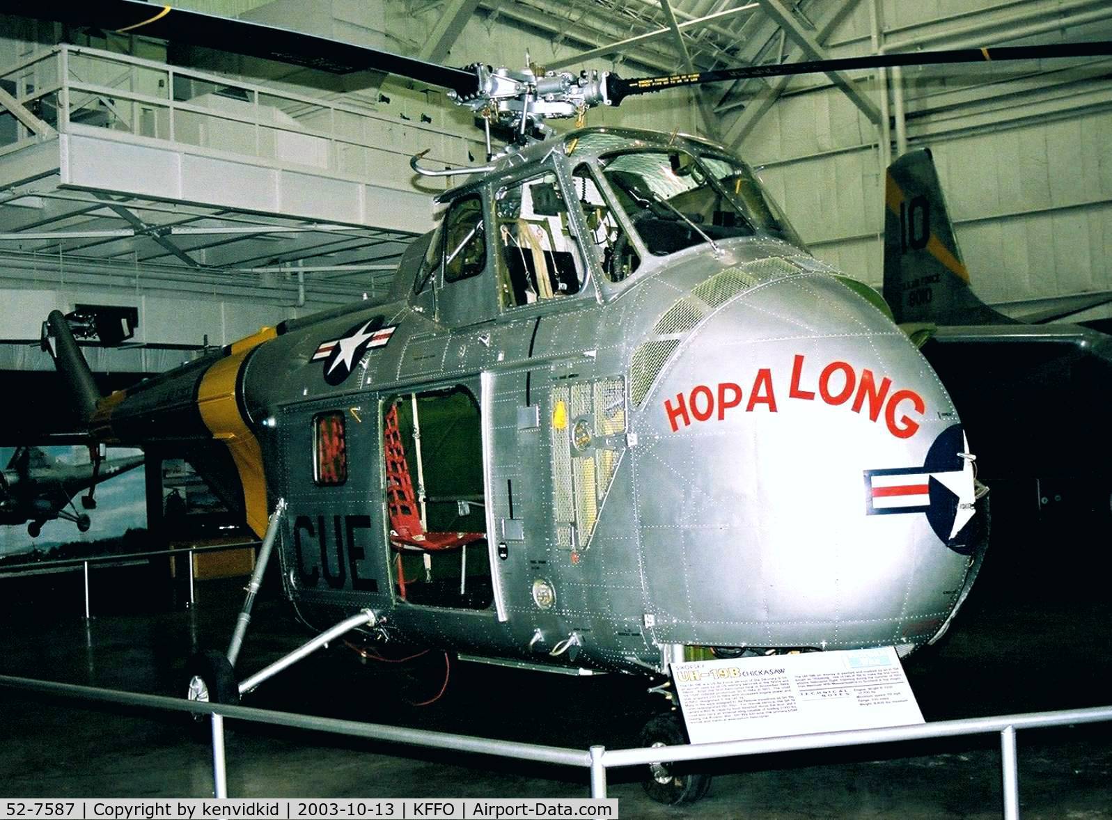 52-7587, 1952 Sikorsky H-19B Chickasaw C/N 55734, At the Museum of the United States Air Force Dayton Ohio.