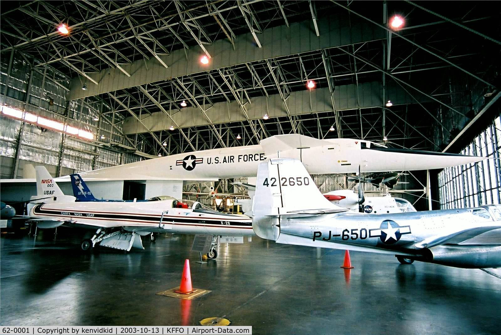 62-0001, 1964 North American XB-70A Valkyrie C/N 278-1, At the Museum of the United States Air Force Dayton Ohio.