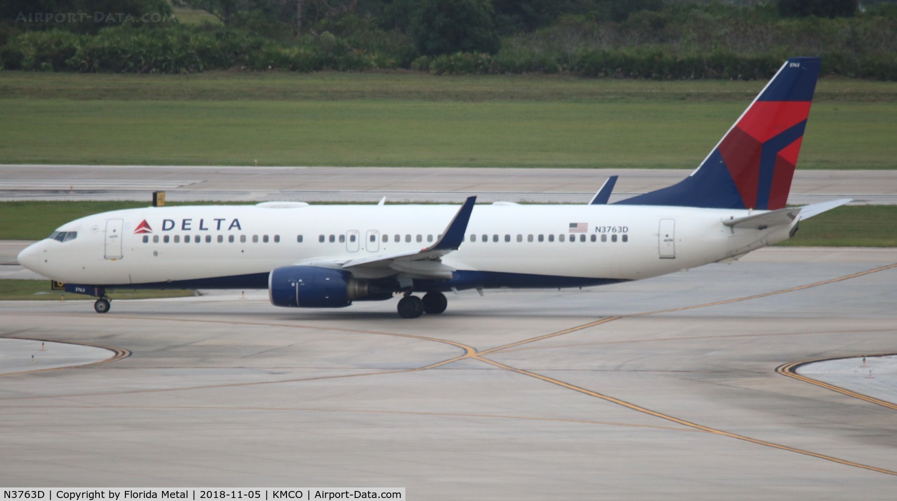 N3763D, 2001 Boeing 737-832 C/N 29629, Delta 737-832