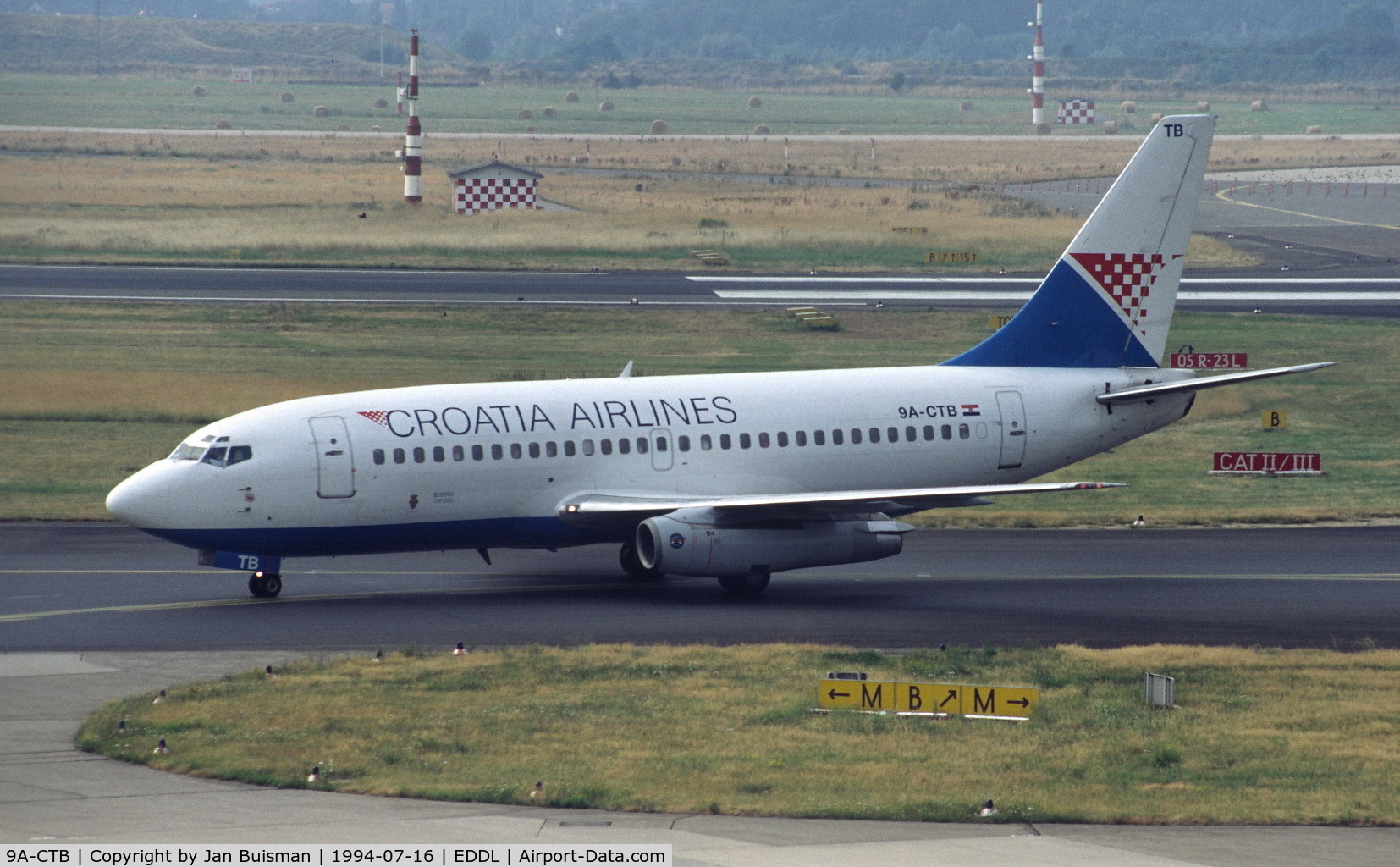 9A-CTB, 1980 Boeing 737-230 C/N 22116, Croatia Airlines