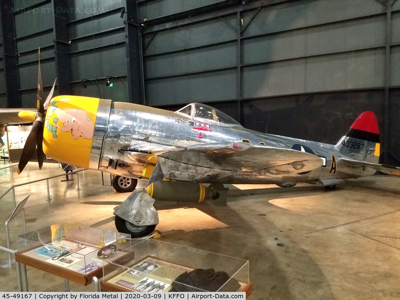 45-49167, 1942 Republic P-47D-15-RA Thunderbolt C/N 399-55706, Air Force Museum 2020