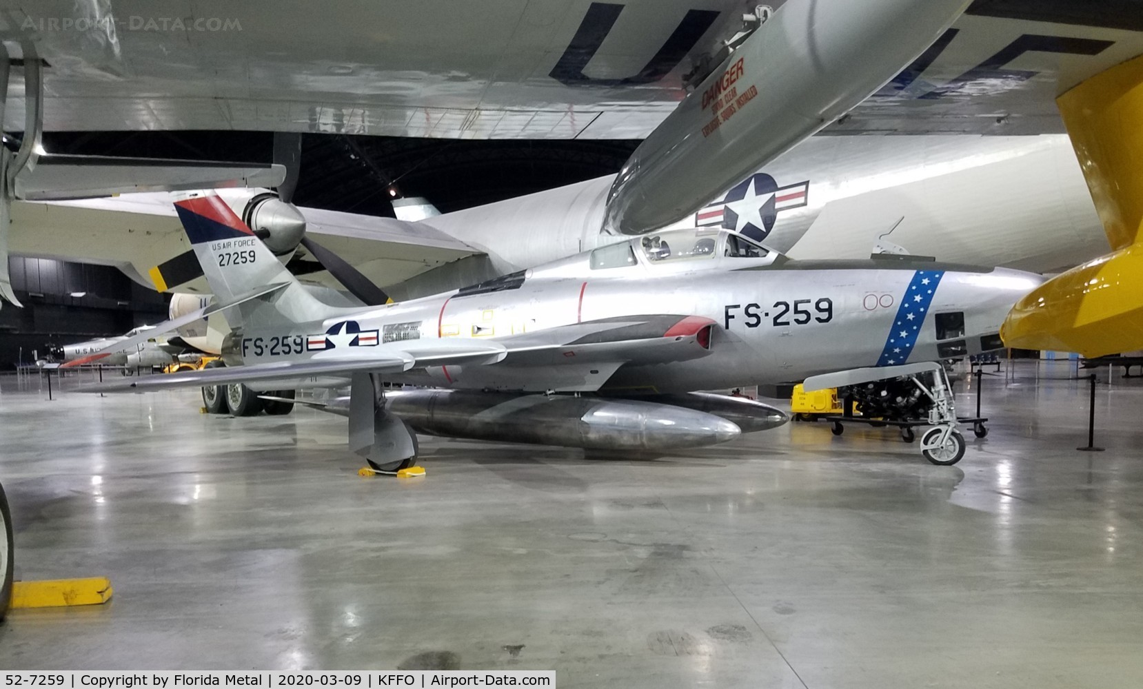 52-7259, Republic RF-84K-17-RE Thunderflash C/N 221, Air force Museum 2020