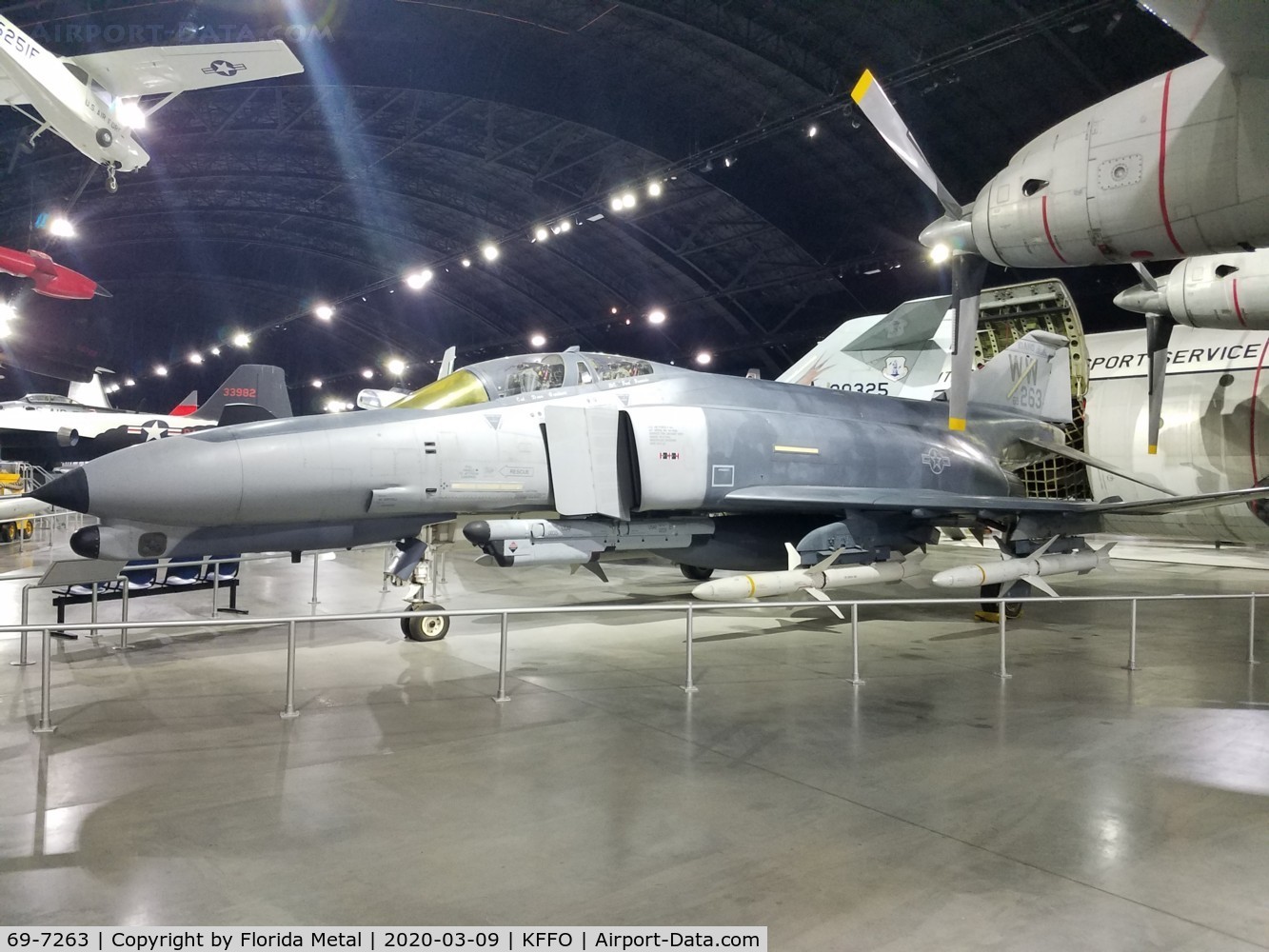 69-7263, 1969 McDonnell Douglas F-4G Phantom II C/N 3947, Air Force Museum 2020