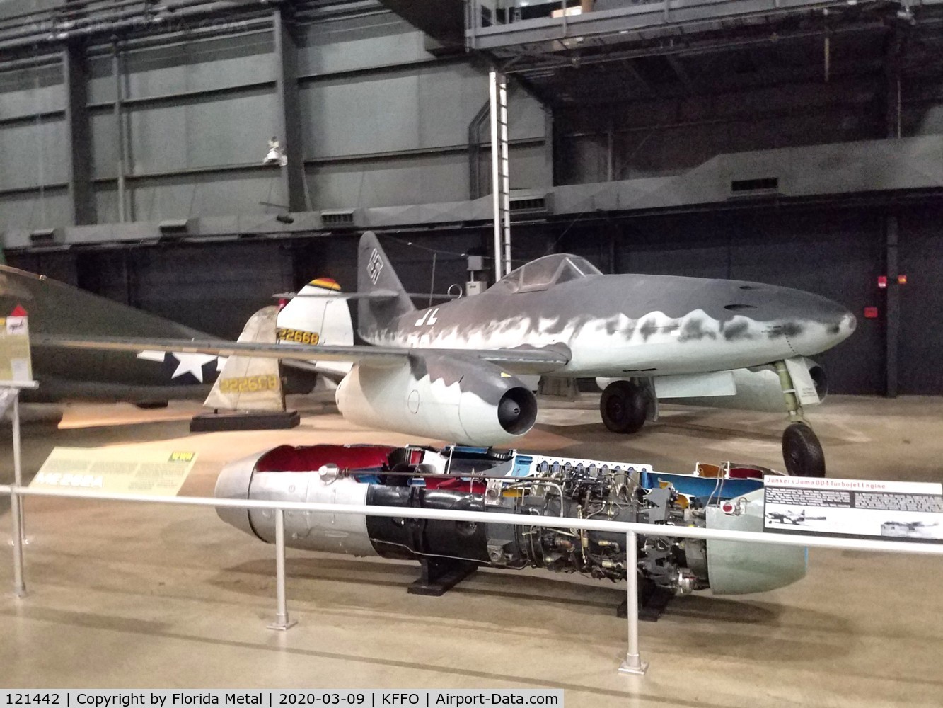 121442, Messerschmitt Me-262A Schwalbe C/N 501232, Air Force Museum 2020