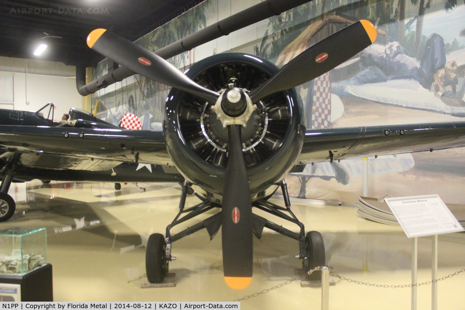 N1PP, 1945 General Motors (Grumman) FM-2 Wildcat C/N 5635, Air Zoo 2014