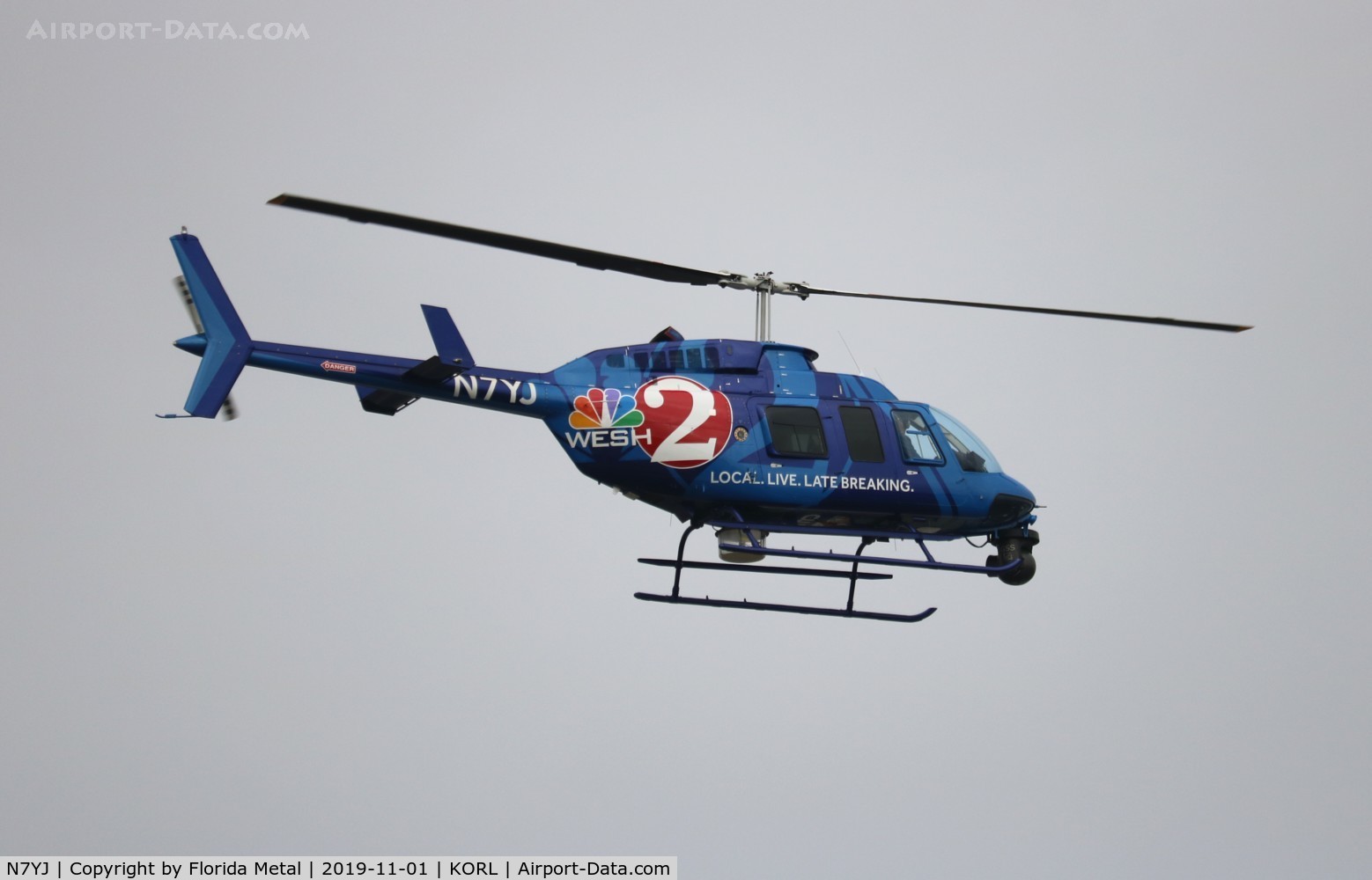N7YJ, Bell 206L-4 LongRanger IV LongRanger C/N 52026, ORL spotting