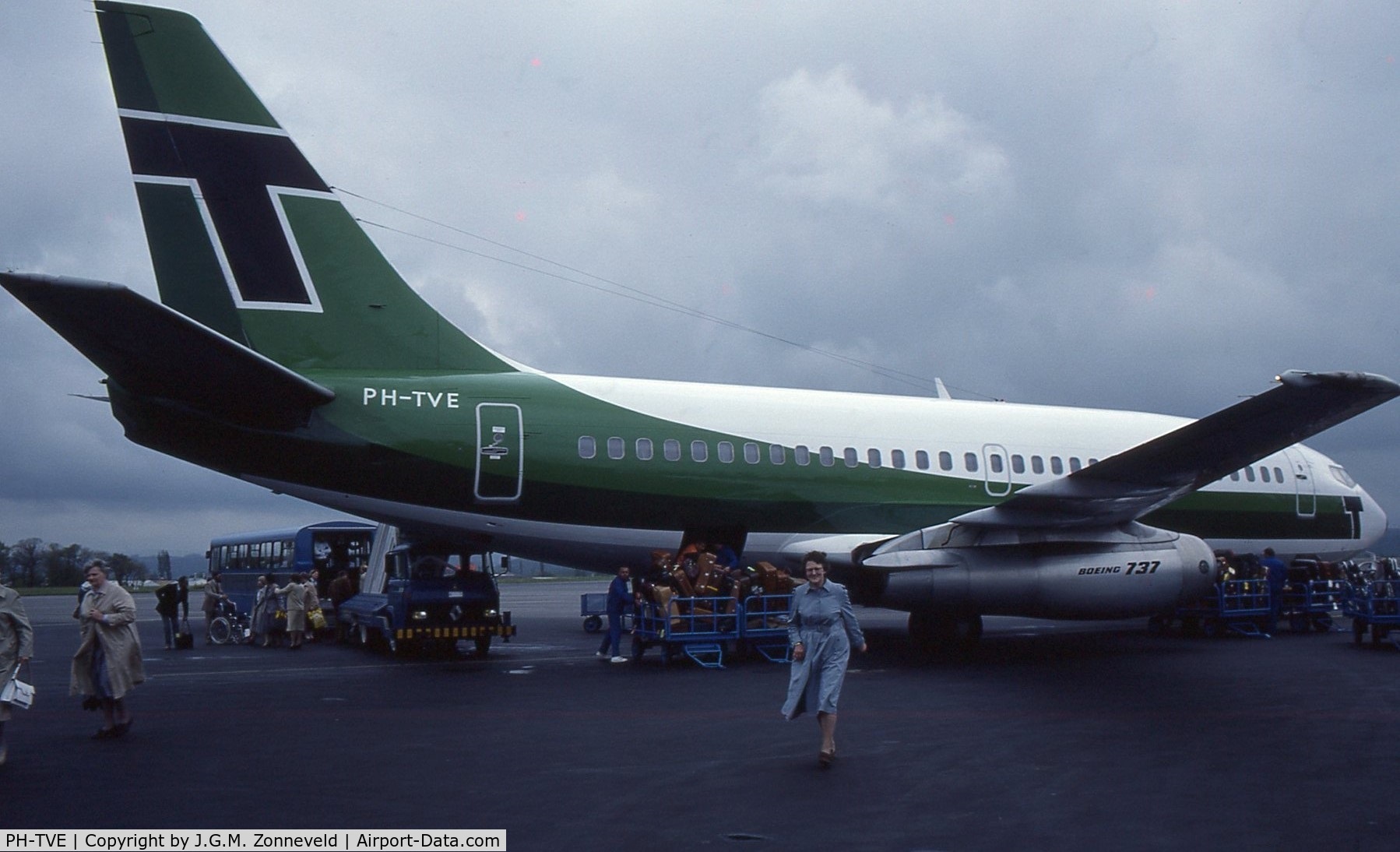 PH-TVE, 1975 Boeing 737-2K2C C/N 20944, Location: Aéroport de Tarbes-Lourdes-Pyrénées, France