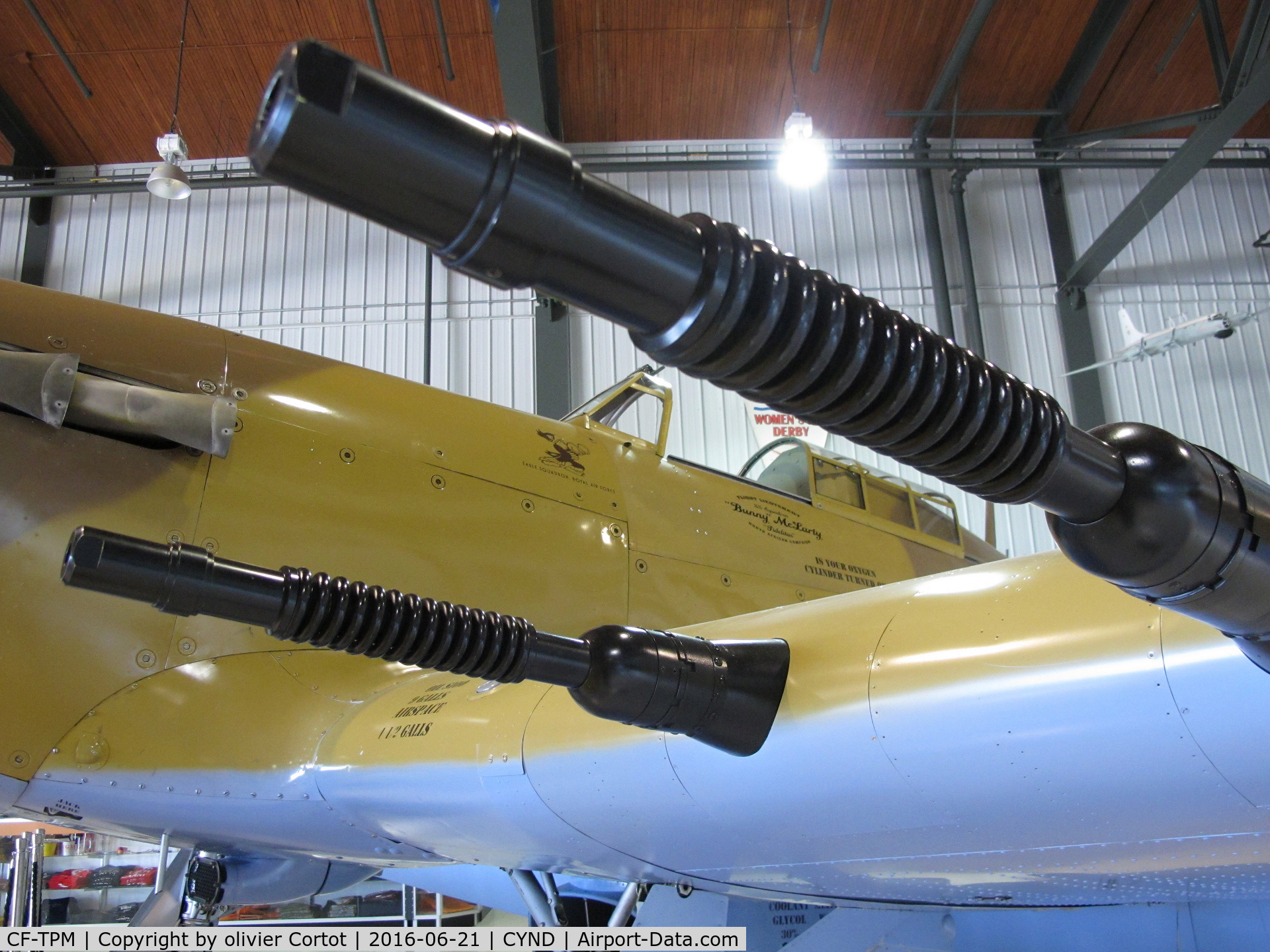 CF-TPM, 1943 Hawker Hurricane IV C/N KZ321, the mighty 20mm cannons