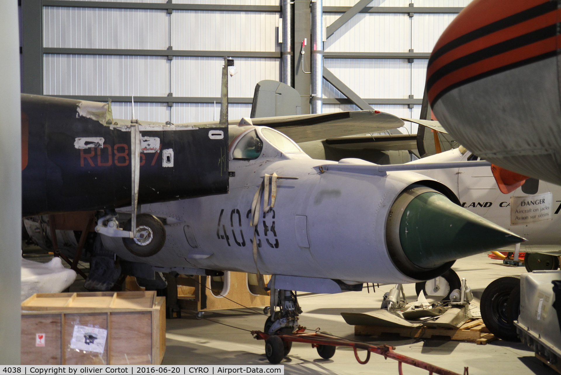 4038, Mikoyan-Gurevich MiG-21MF C/N 96004038, Ottawa air museum's reserve