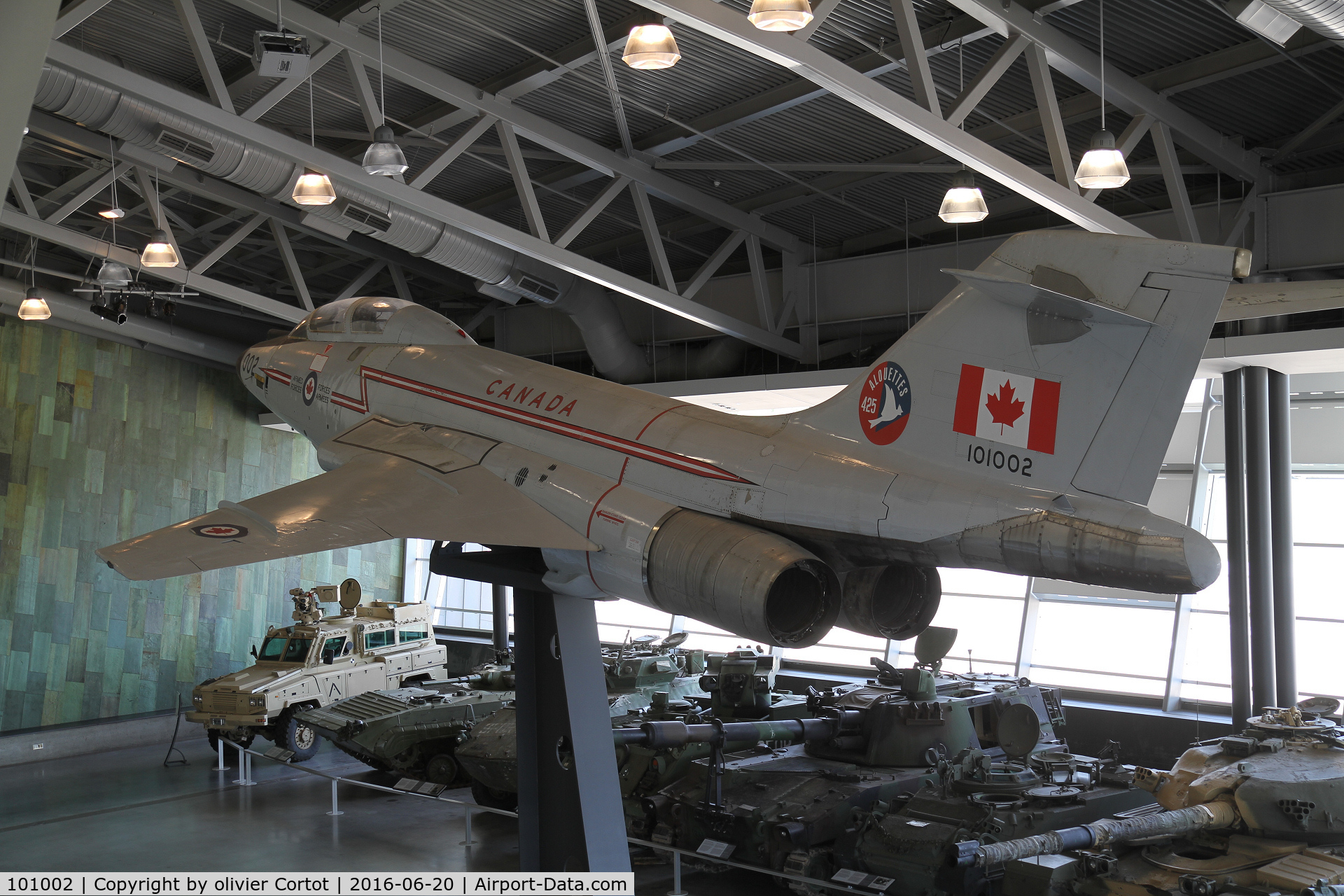 101002, McDonnell CF-101F Voodoo C/N 285, Ottawa war museum