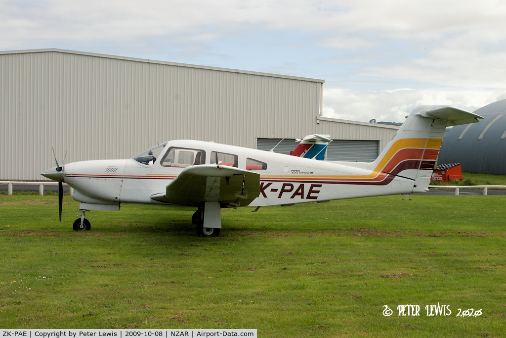 ZK-PAE, Piper PA-28RT-201T Turbo Arrow IV C/N 28R-7931016, PAE Partnership, Helensville