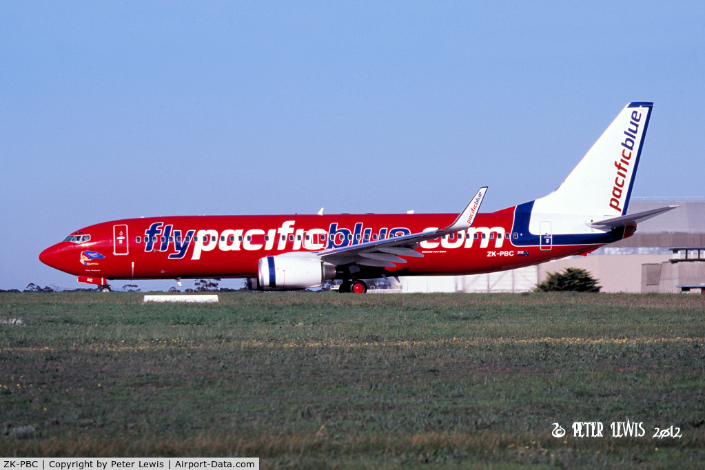ZK-PBC, 2004 Boeing 737-8BK C/N 33017, Pacific Blue Airlines (NZ) Ltd., Christchurch