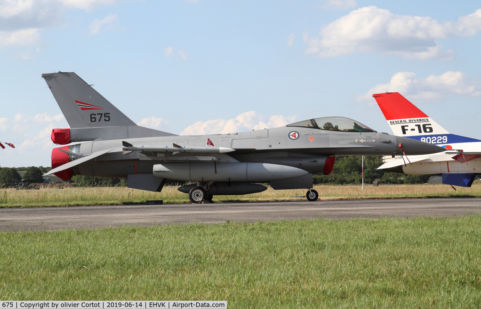 675, 1980 General Dynamics F-16AM Fighting Falcon C/N 6K-47, 2019 airshow