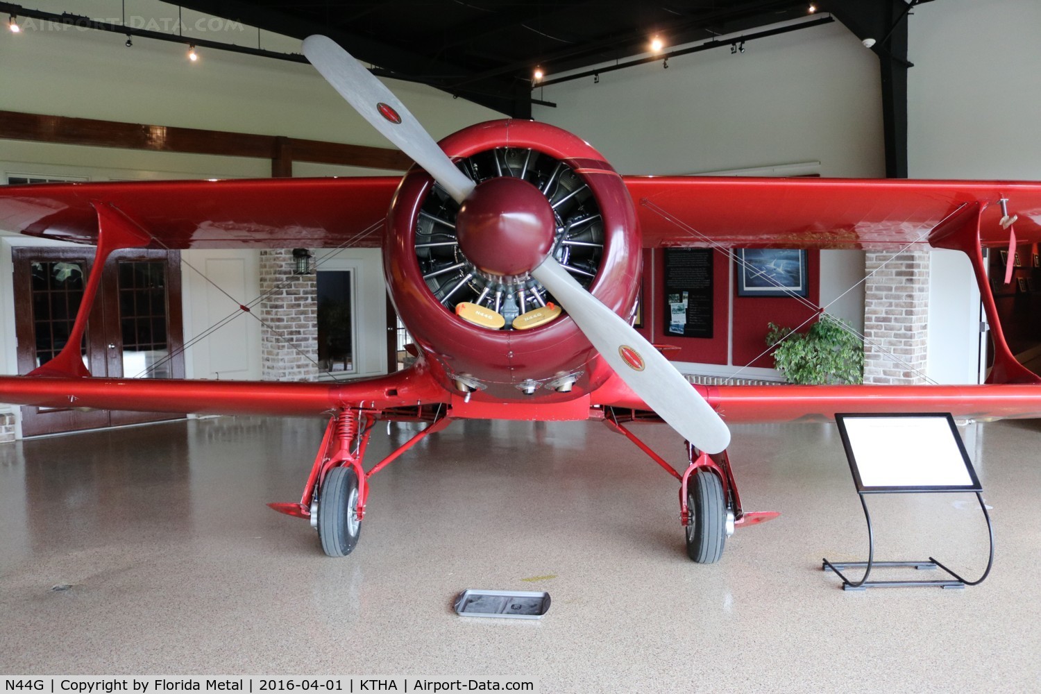 N44G, 1946 Beech G17S C/N B-3, Beechcraft Museum 2016