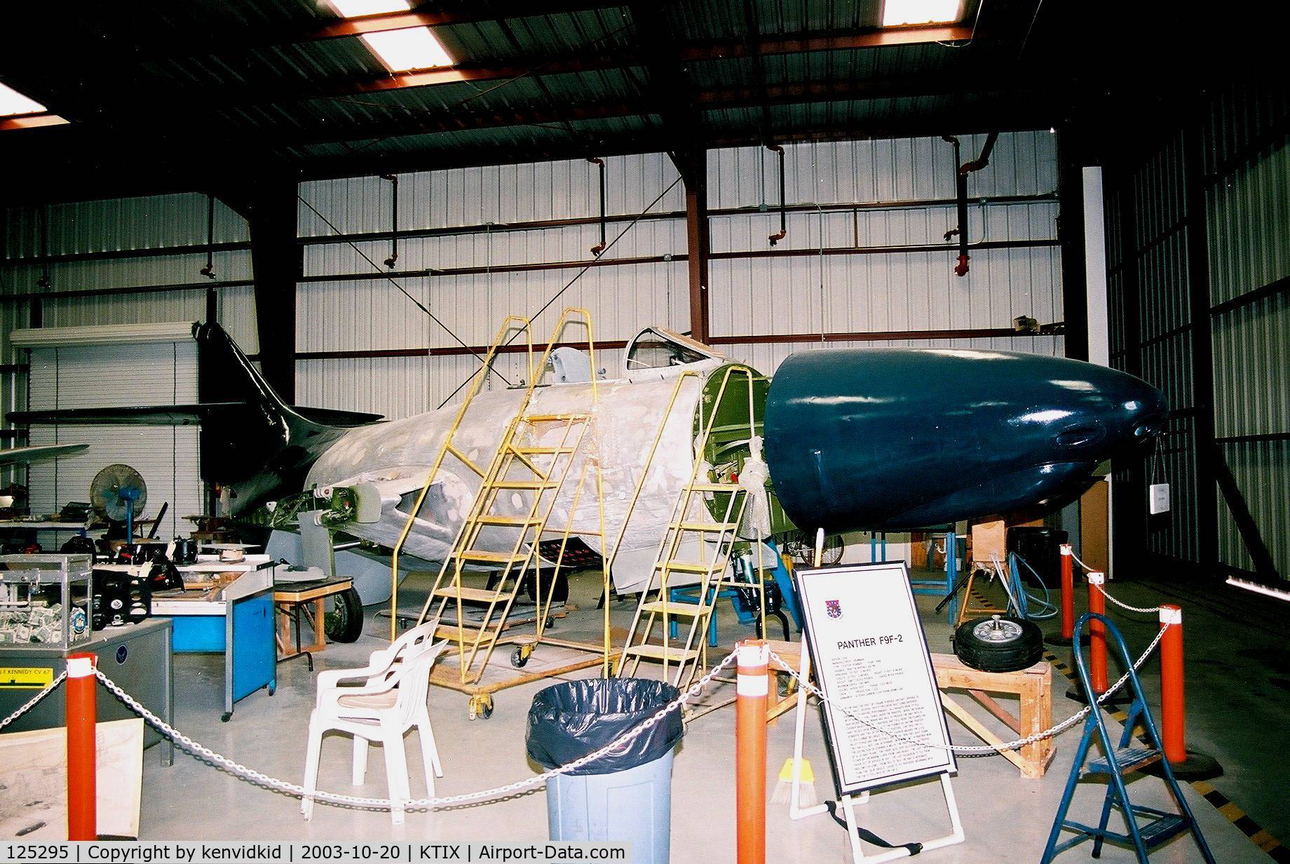 125295, Grumman F9F-5 Panther C/N Not found 125295, At the Valliant Air Command Museum.