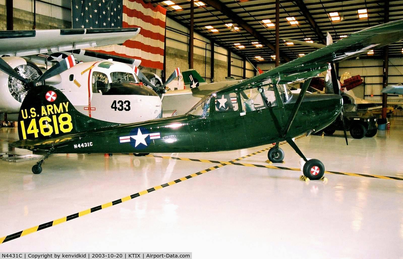 N4431C, Cessna L-19E Bird Dog C/N 24549, At the Valliant Air Command Museum.