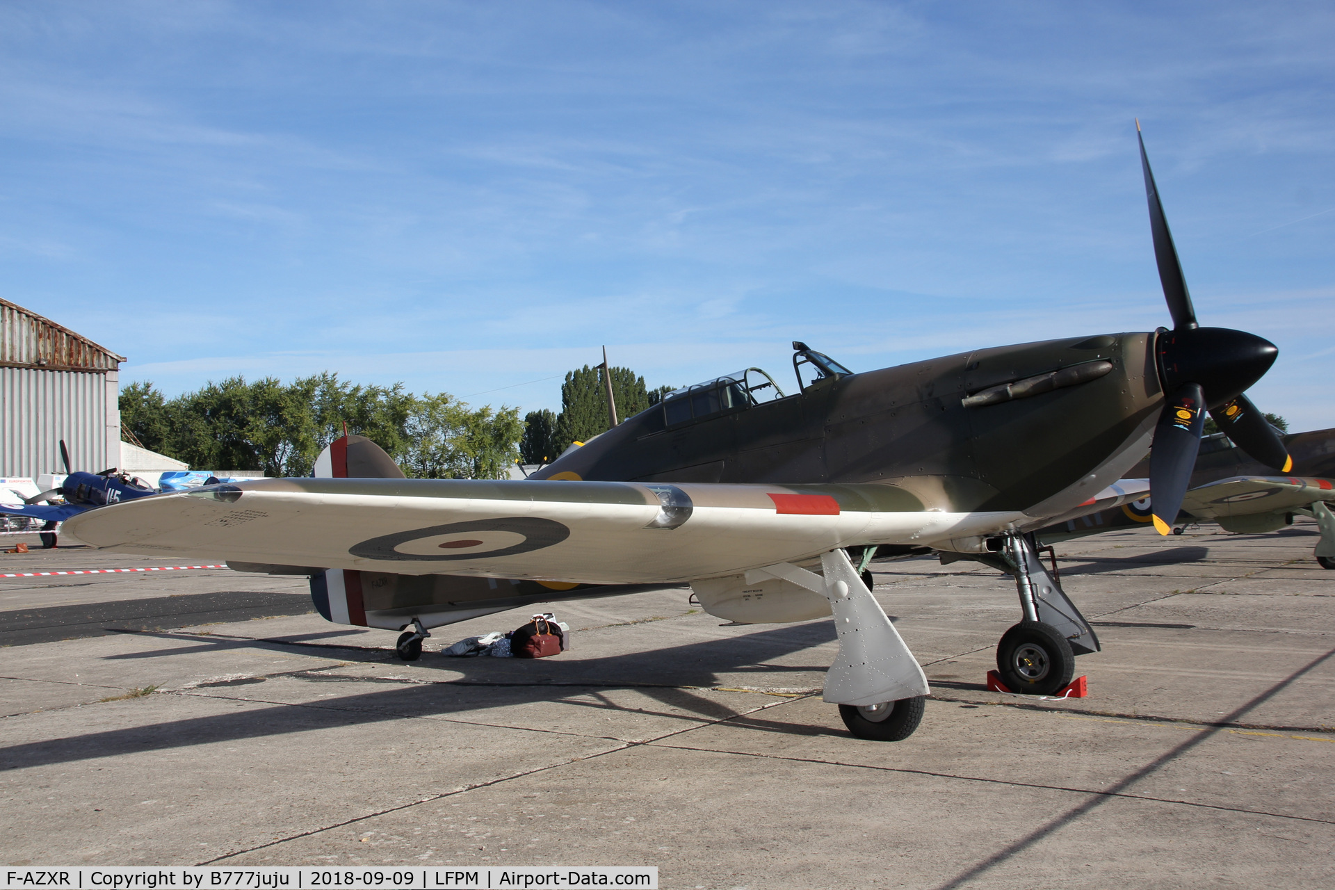 F-AZXR, Hawker Hurricane IIA C/N Not found ZK-TPK, at Melun
