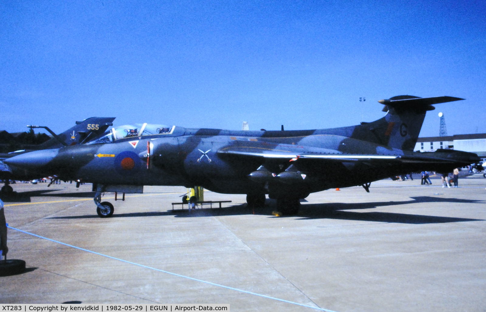 XT283, 1965 Hawker Siddeley Buccaneer S.2A C/N B3-05-65, At the 1982 Mildenhall Air Fete.