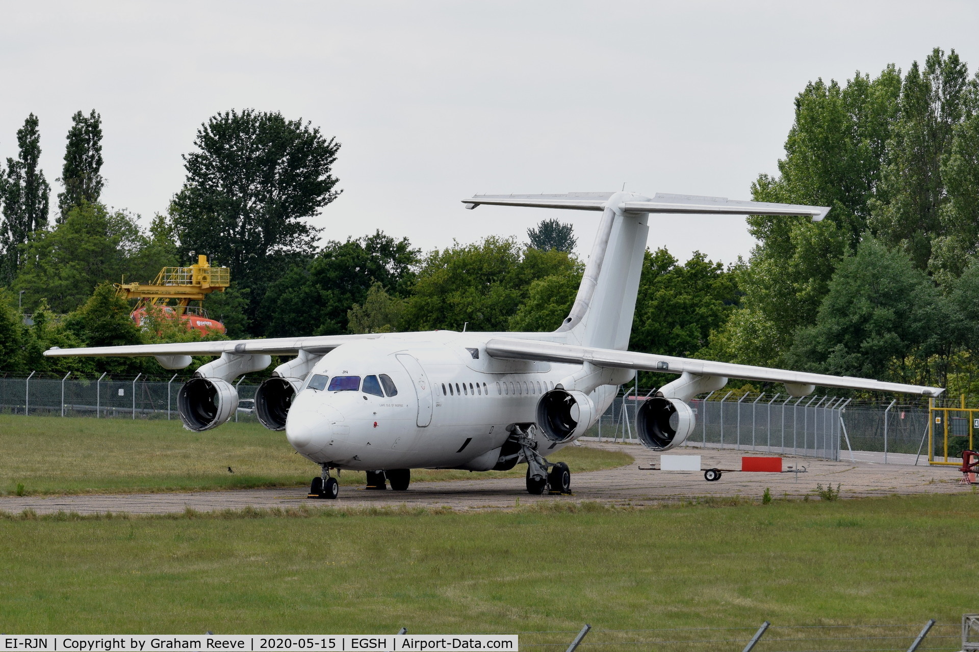 EI-RJN, 1999 BAE Systems Avro 146-RJ85 C/N E.2351, In storage at Norwich.