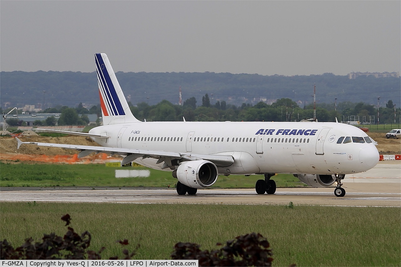 F-GMZA, 1994 Airbus A321-111 C/N 498, Airbus A321-111, Lining up rwy 08, Paris-Orly airport (LFPO-ORY)