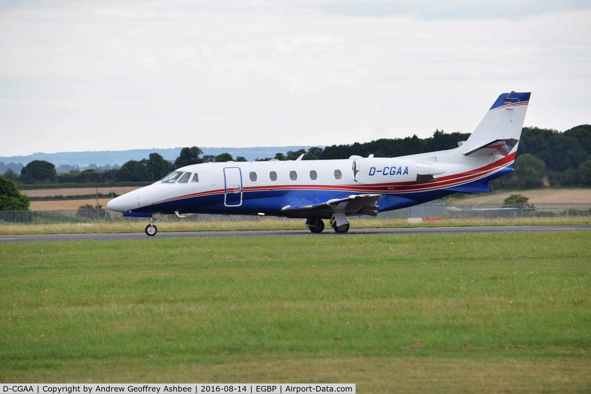 D-CGAA, 2014 Cessna 560 Citation Excel XLS+ C/N 560-6173, D-CGAA at Cotswold Airport.