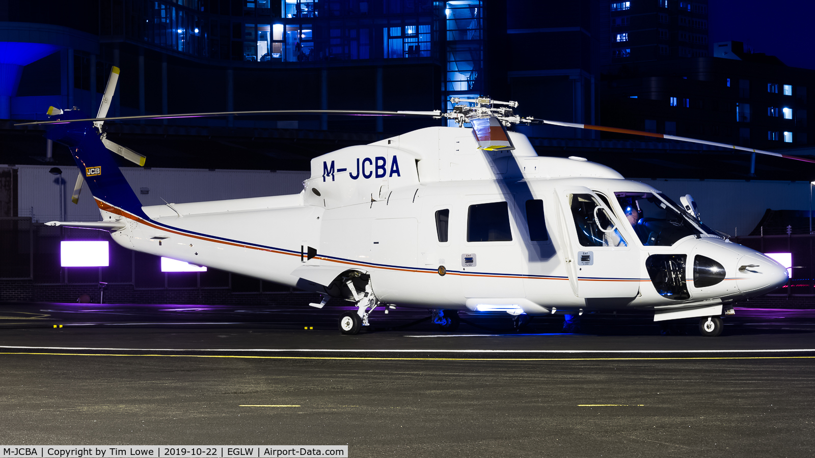 M-JCBA, 2011 Sikorsky S-76C C/N 760807, Parked on the ramp at the London Heliport