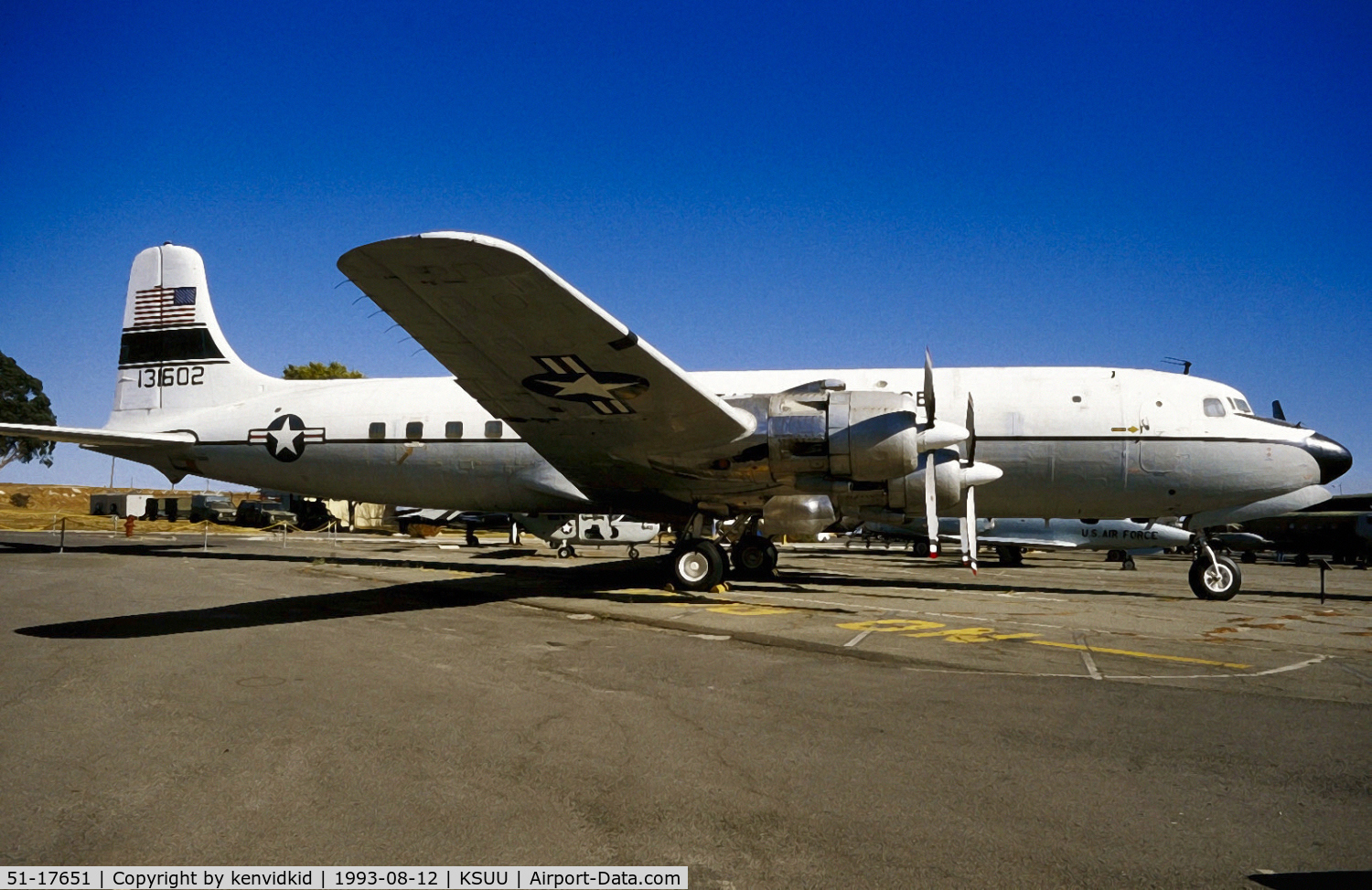 51-17651, 1951 Douglas VC-118B Liftmaster (R6D-1) C/N 43705, At the Travis air base museum.