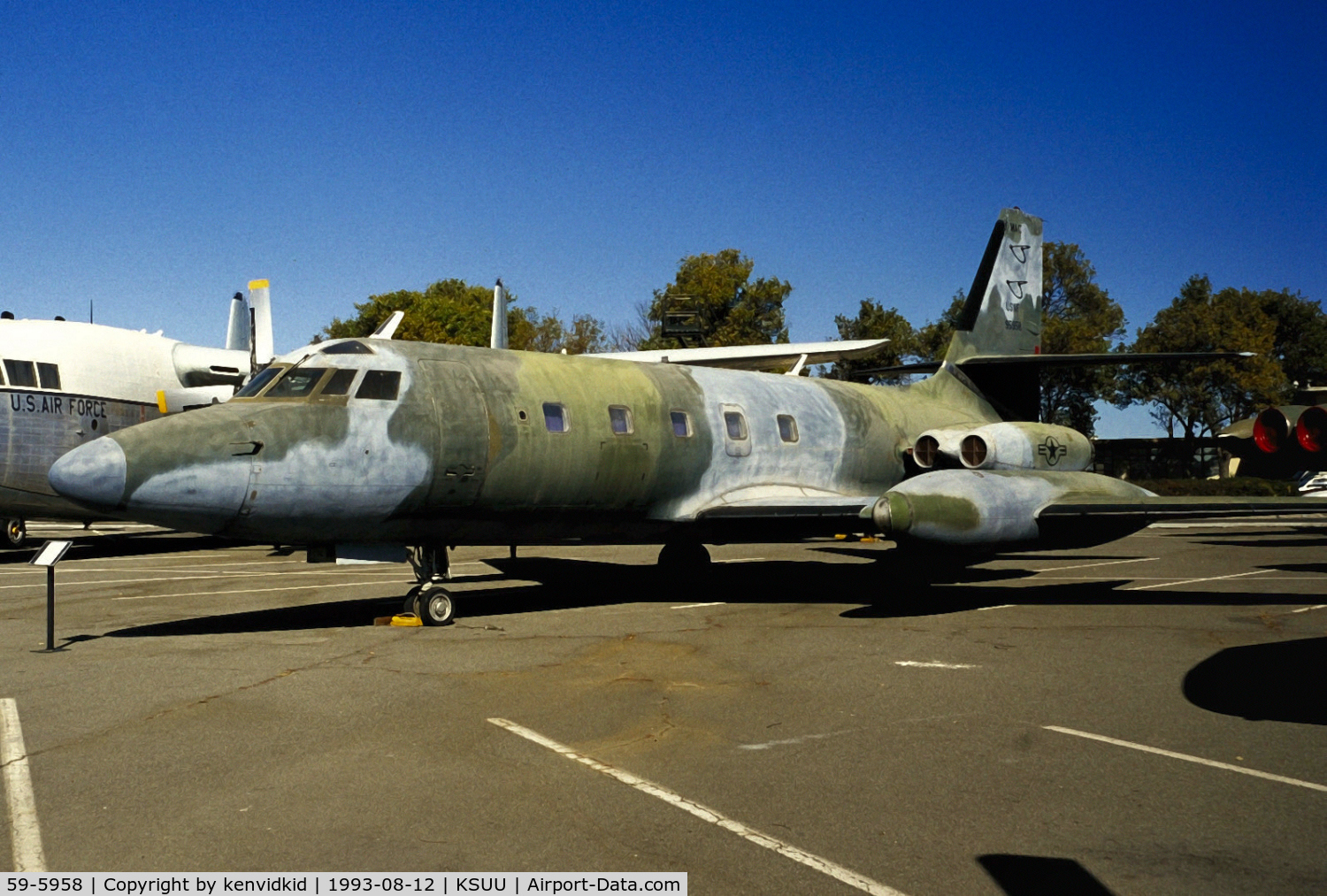 59-5958, 1961 Lockheed C-140A Jetstar C/N 1329-5010, At the Travis air base museum.