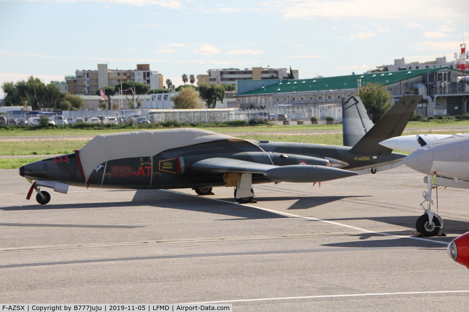F-AZSX, Fouga CM-170 Magister C/N 533, at Cannes