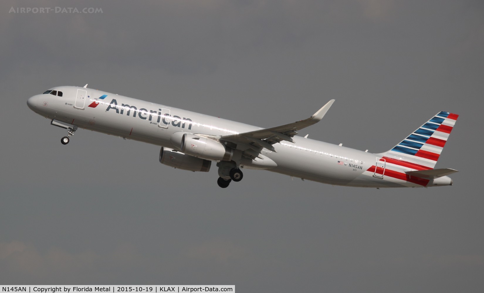 N145AN, 2015 Airbus A321-231 C/N 6783, LAX 2015