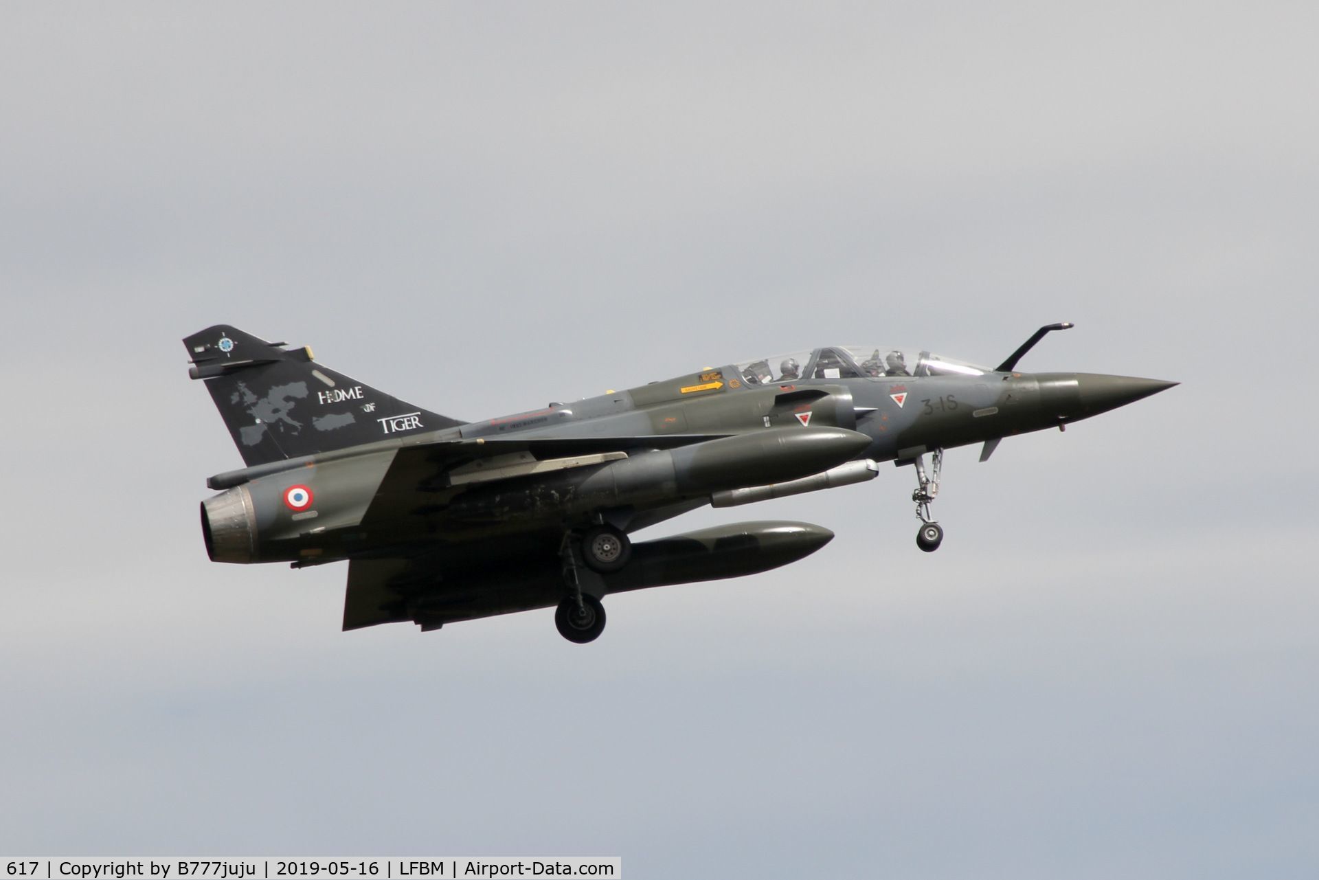 617, Dassault Mirage 2000D C/N 415, TigerMeet 2019