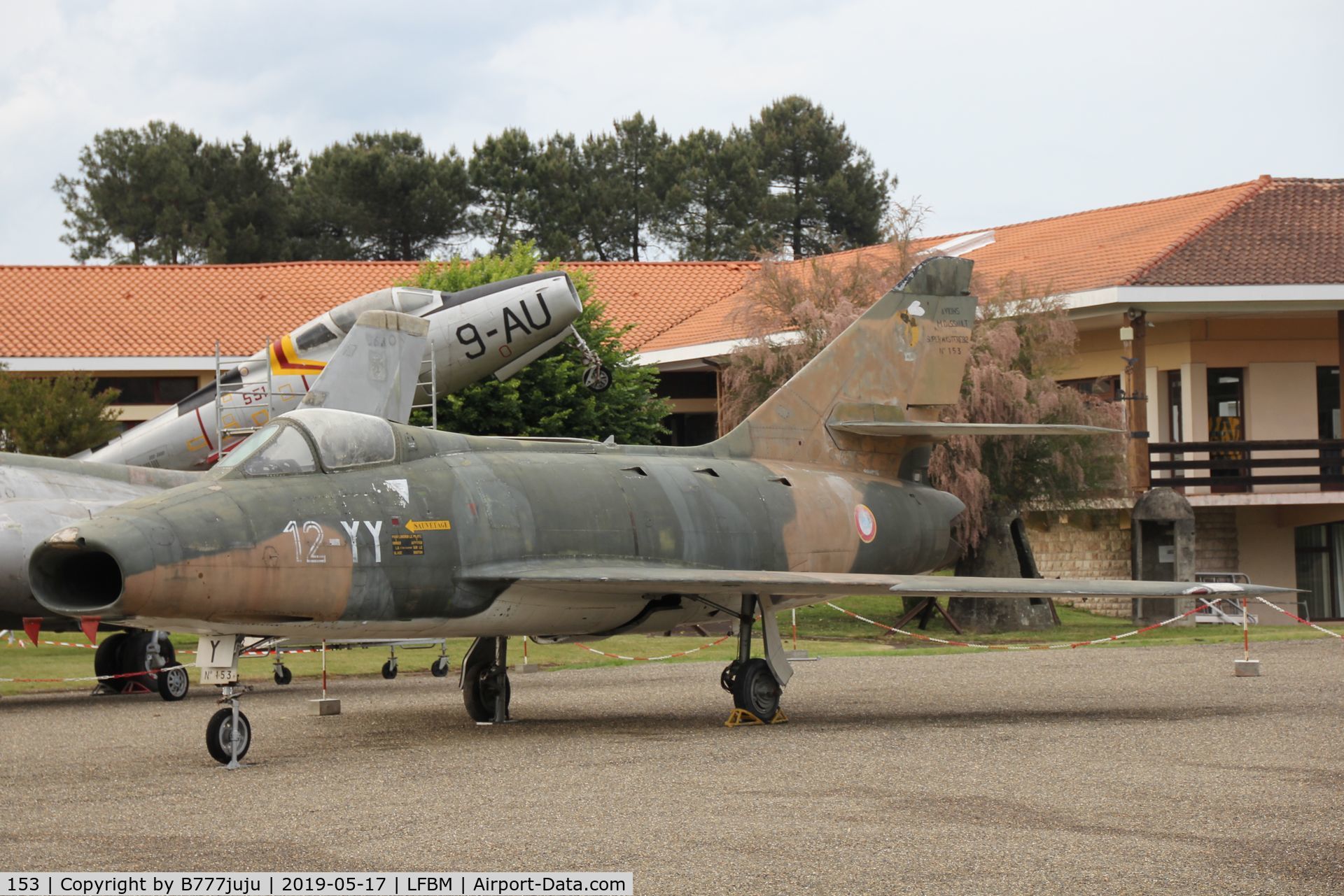 153, Dassault Super Mystere B.2 C/N 153, at Mont-de-Marsan AB museum, ex CICDA