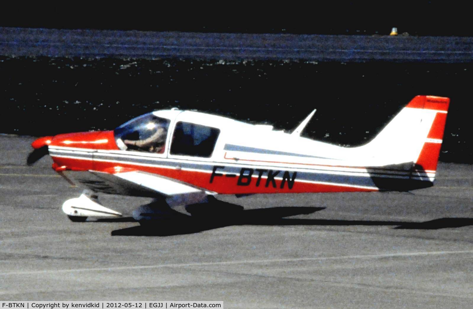 F-BTKN, Robin DR-400-160 Chevalier C/N 715, At Jersey airport early 1970's.
Scanned from slide.