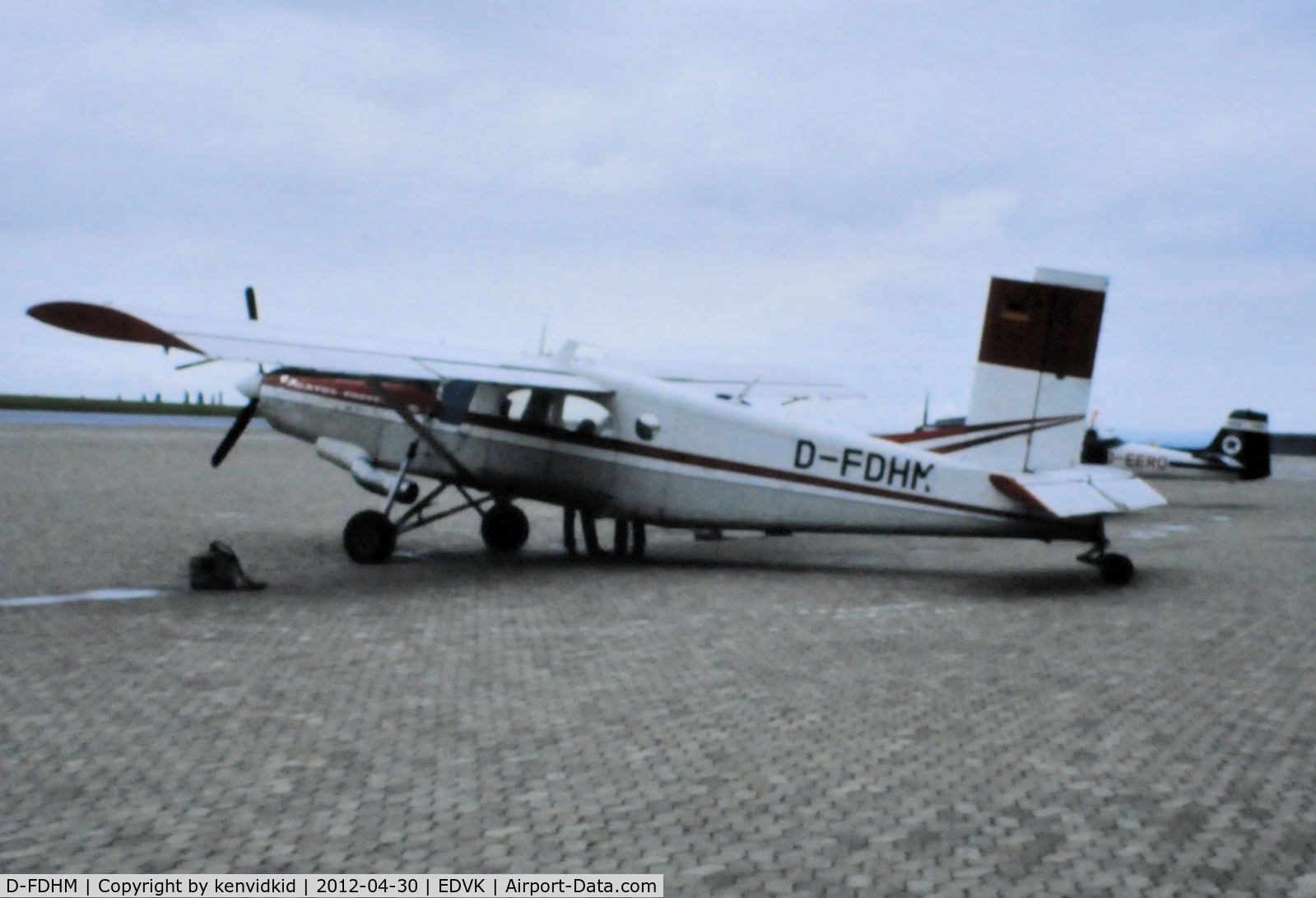 D-FDHM, 1969 Pilatus PC-6/C1-H2 Turbo Porter C/N 688, At Kassel Calden early 1980's.
Scanned from slide.
