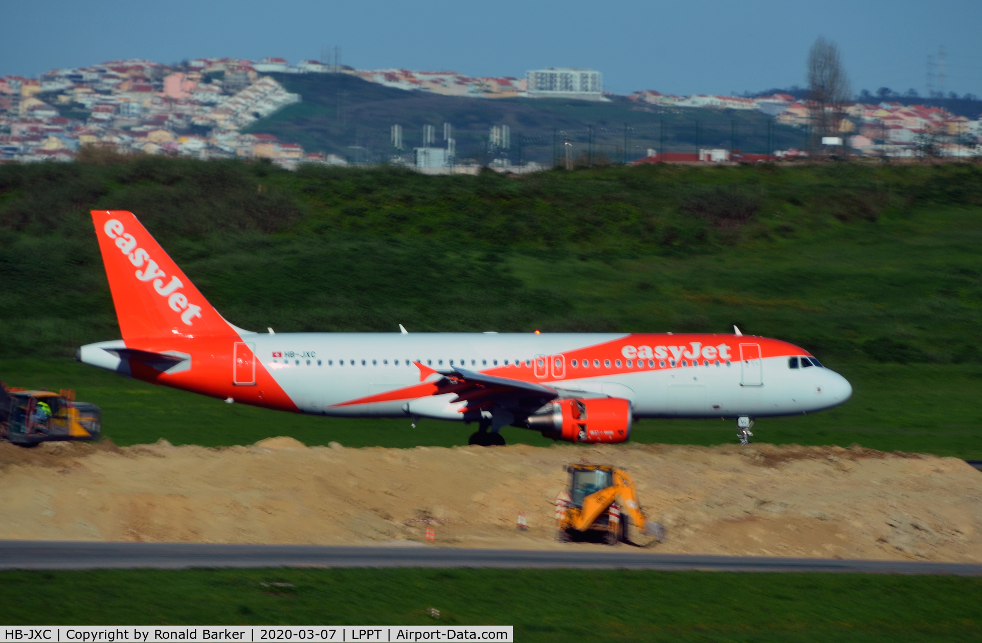 HB-JXC, 2012 Airbus A320-214 C/N 5146, Landing Lisboa