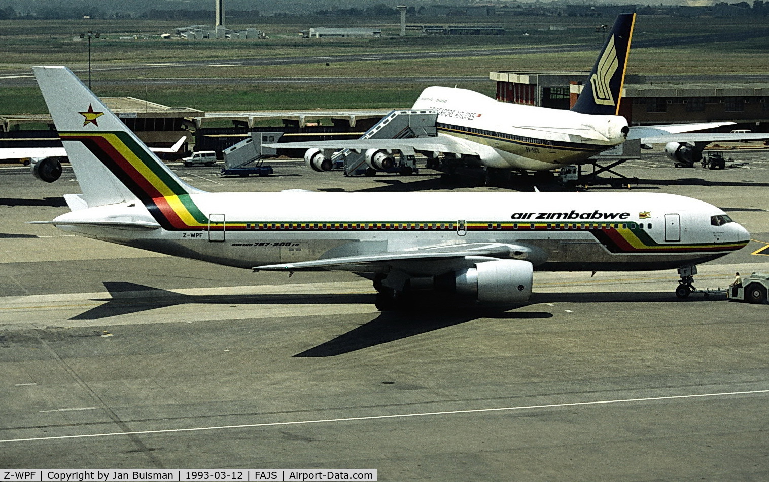 Z-WPF, 1990 Boeing 767-2N0ER C/N 24867, Air Zimbabwe