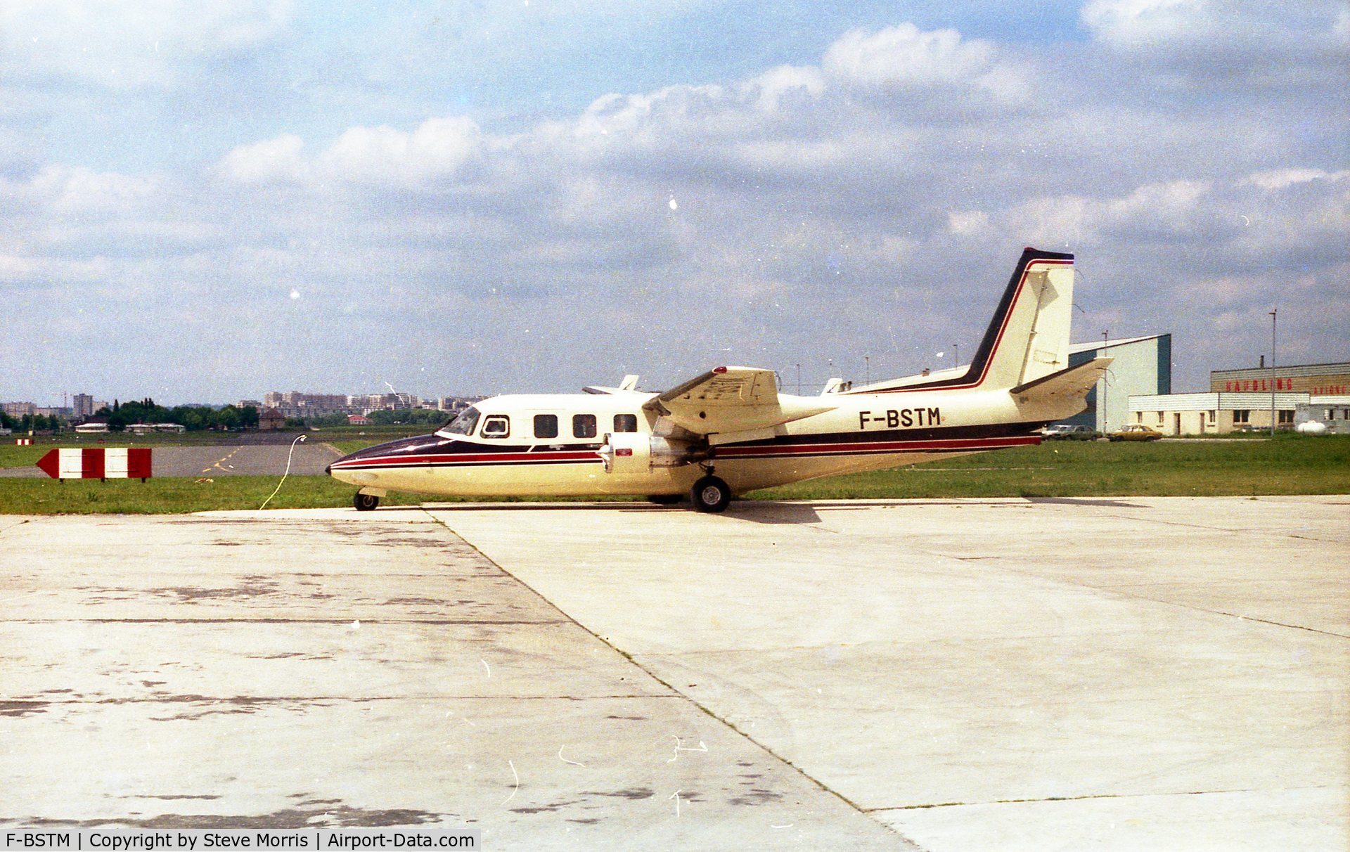 F-BSTM, Aero Commander 680V-TU Astafan Commander Turbo Commander C/N 15406, Taken I think in 1978 on a tour of Paris airfields/ports during Paris Airshow