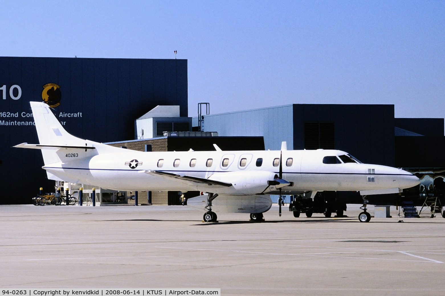 94-0263, 1994 Fairchild Swearingen RC-26B C/N DC-861B, At Tucson ANG base, circa 1993.