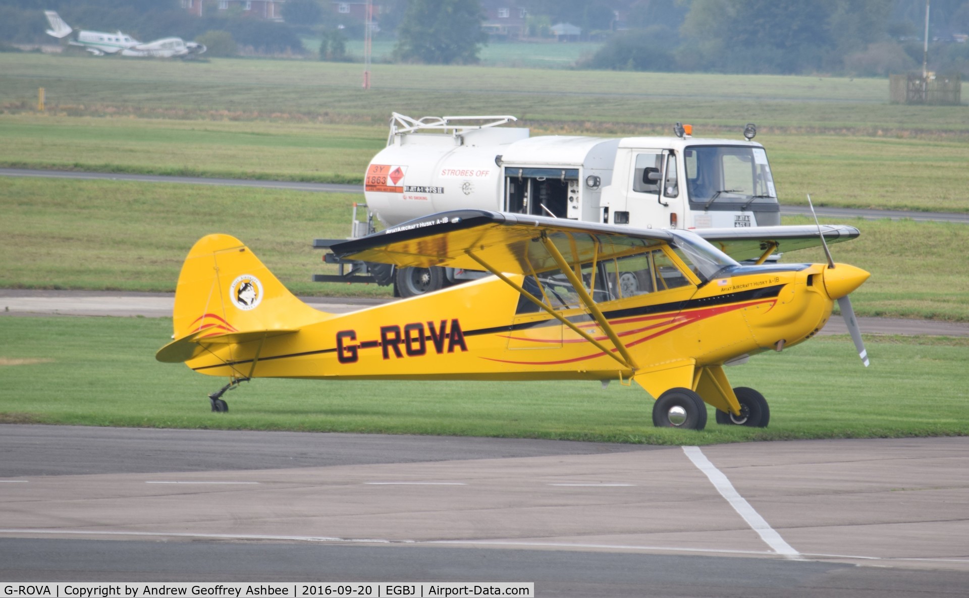 G-ROVA, 2016 Aviat A-1B Husky C/N NF0008, G-ROVA at Gloucestershire Airport.