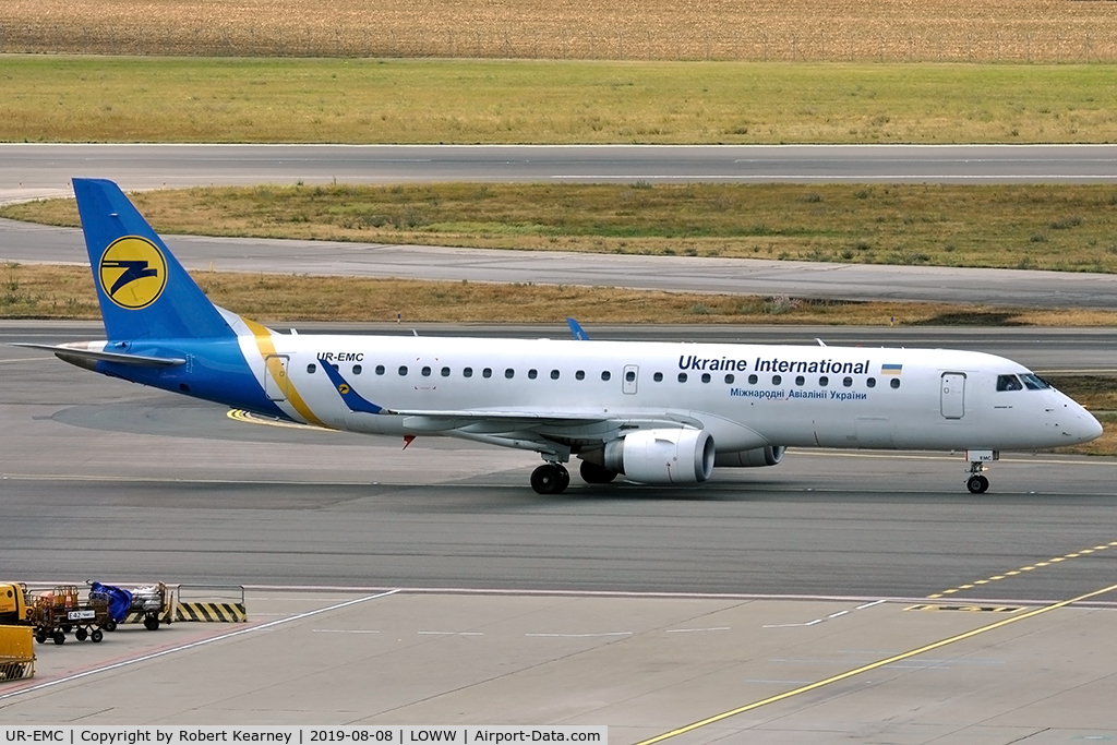 UR-EMC, 2013 Embraer 190STD (ERJ-190-100) C/N 19000589, Taxiing in after arrival