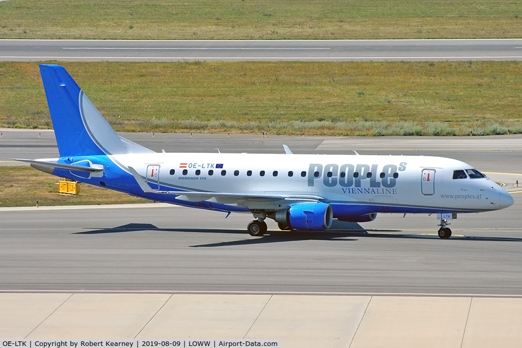 OE-LTK, 2005 Embraer 170LR (ERJ-170-100LR) C/N 17000093, Taxiing in after arrival