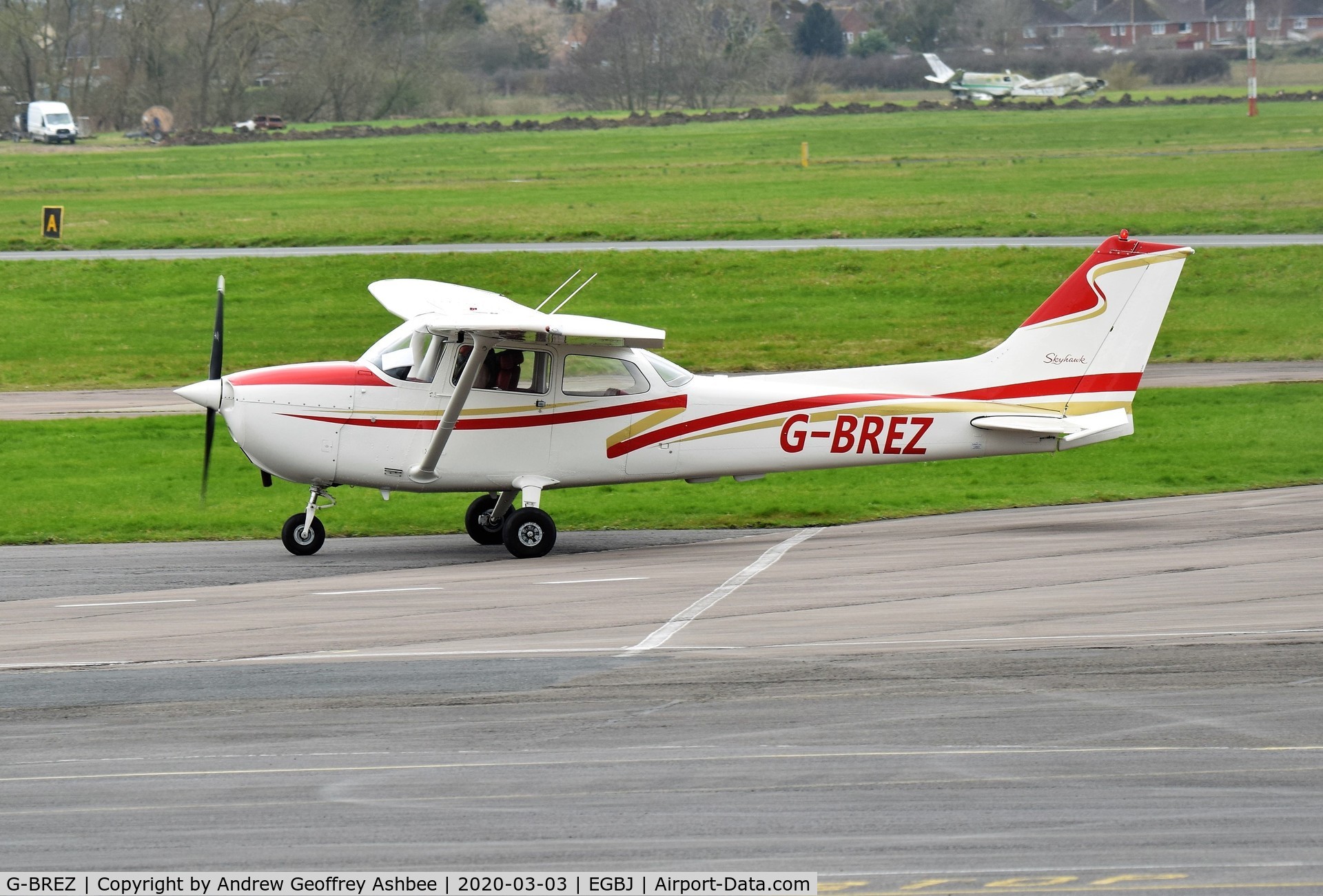 G-BREZ, 1976 Cessna 172M Skyhawk C/N 172-66742, G-BREZ at Gloucestershire Airport.