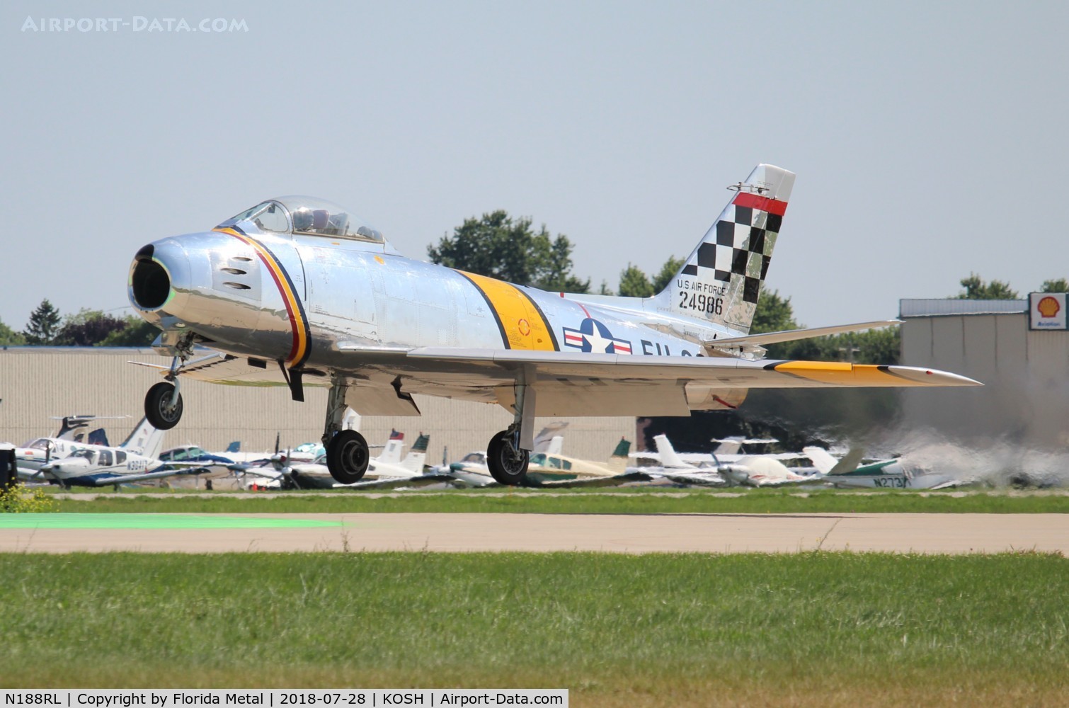N188RL, 1952 North American F-86F Sabre C/N 191-682, OSH 2018