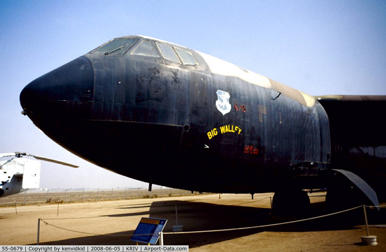 55-0679, 1956 Boeing B-52D Stratofortress C/N 464026, At March AFB Museum, circa 1993.