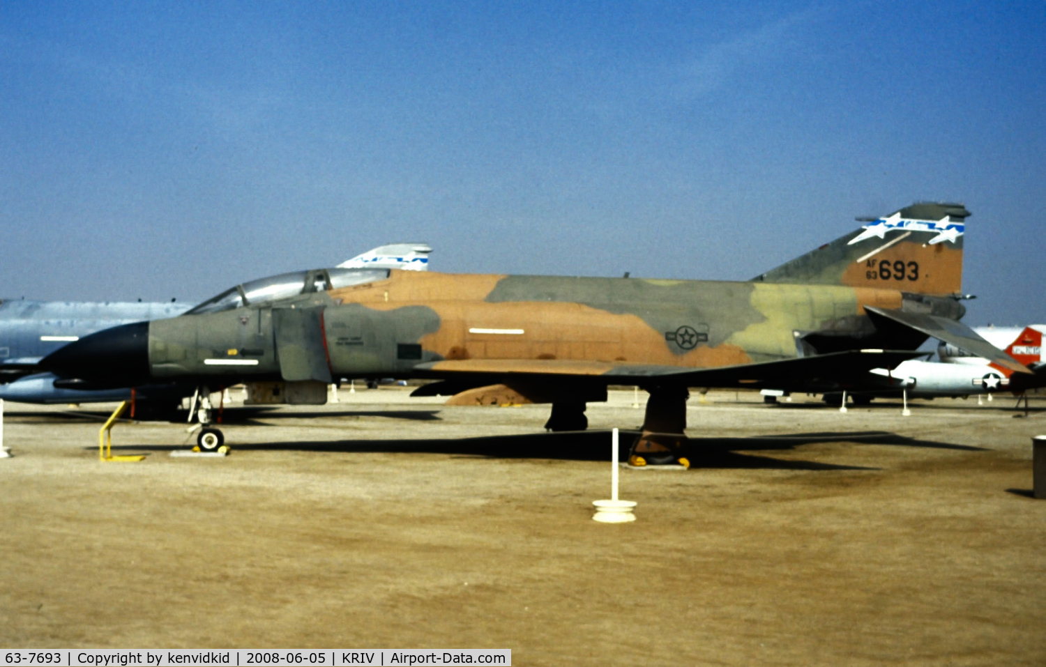 63-7693, 1963 McDonnell F-4C Phantom II C/N 828, At March AFB Museum, circa 1993.