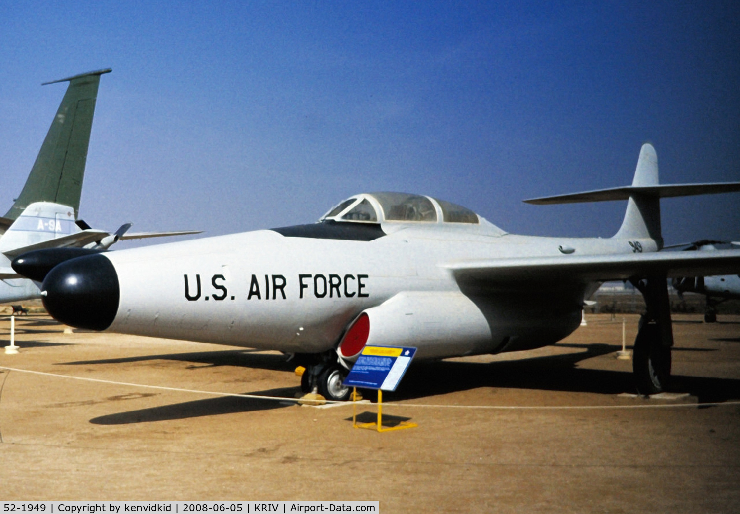 52-1949, 1952 Northrop F-89J Scorpion C/N Not found 52-1949, At March AFB Museum, circa 1993.